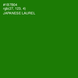 #1B7B04 - Japanese Laurel Color Image