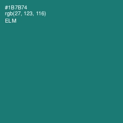 #1B7B74 - Elm Color Image