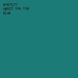 #1B7C77 - Elm Color Image