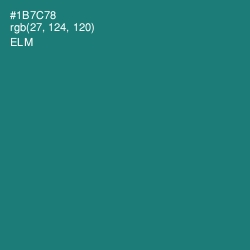 #1B7C78 - Elm Color Image