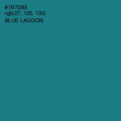 #1B7D85 - Blue Lagoon Color Image