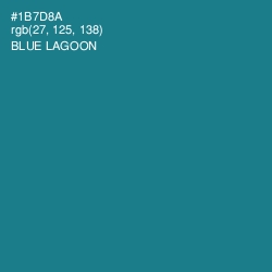 #1B7D8A - Blue Lagoon Color Image