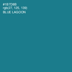 #1B7D8B - Blue Lagoon Color Image