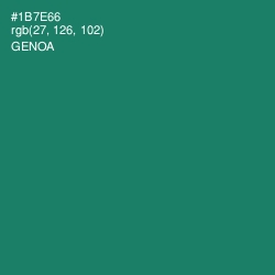 #1B7E66 - Genoa Color Image