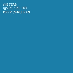 #1B7EA8 - Deep Cerulean Color Image