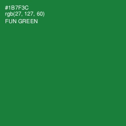 #1B7F3C - Fun Green Color Image