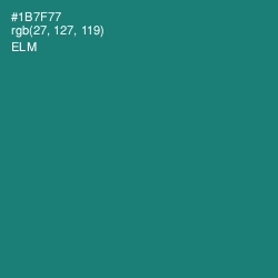 #1B7F77 - Elm Color Image