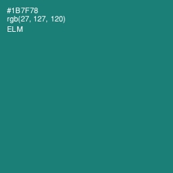 #1B7F78 - Elm Color Image