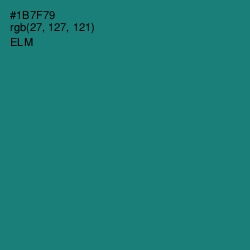 #1B7F79 - Elm Color Image