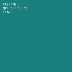 #1B7F7E - Elm Color Image