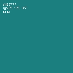 #1B7F7F - Elm Color Image