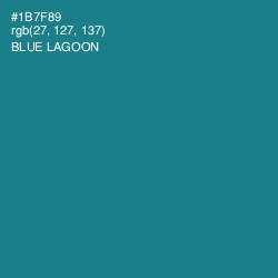 #1B7F89 - Blue Lagoon Color Image
