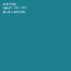 #1B7F8D - Blue Lagoon Color Image