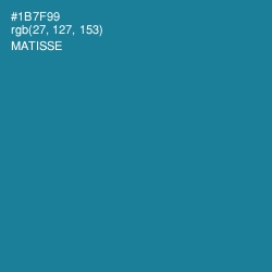 #1B7F99 - Matisse Color Image