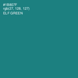 #1B807F - Elf Green Color Image