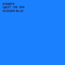 #1B80FE - Dodger Blue Color Image