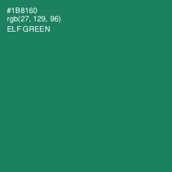 #1B8160 - Elf Green Color Image