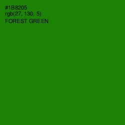 #1B8205 - Forest Green Color Image