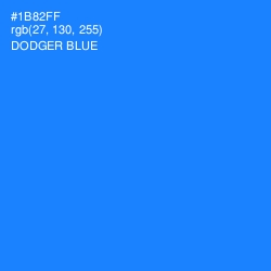#1B82FF - Dodger Blue Color Image