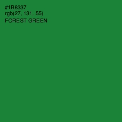 #1B8337 - Forest Green Color Image