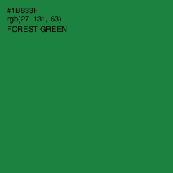 #1B833F - Forest Green Color Image