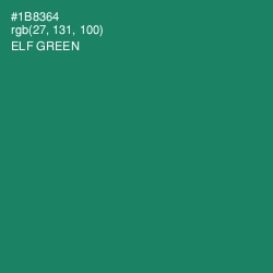 #1B8364 - Elf Green Color Image