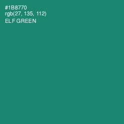 #1B8770 - Elf Green Color Image