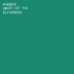 #1B8972 - Elf Green Color Image