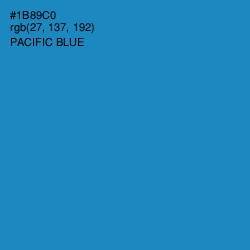 #1B89C0 - Pacific Blue Color Image