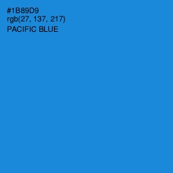 #1B89D9 - Pacific Blue Color Image