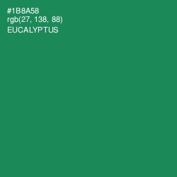 #1B8A58 - Eucalyptus Color Image