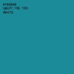 #1B8A99 - Blue Chill Color Image