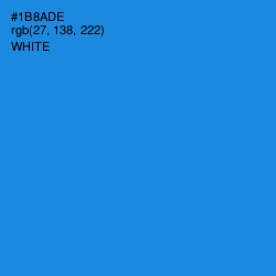 #1B8ADE - Pacific Blue Color Image