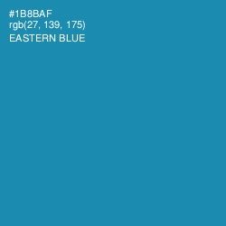 #1B8BAF - Eastern Blue Color Image