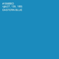 #1B8BBD - Eastern Blue Color Image