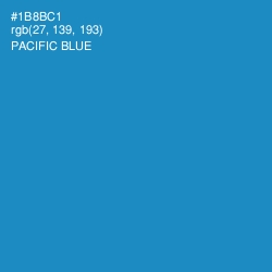 #1B8BC1 - Pacific Blue Color Image