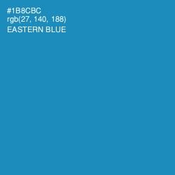 #1B8CBC - Eastern Blue Color Image