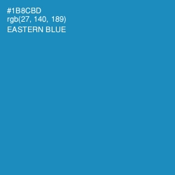 #1B8CBD - Eastern Blue Color Image