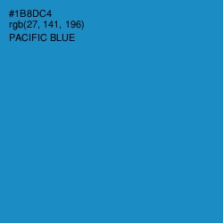 #1B8DC4 - Pacific Blue Color Image