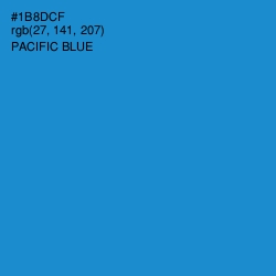 #1B8DCF - Pacific Blue Color Image