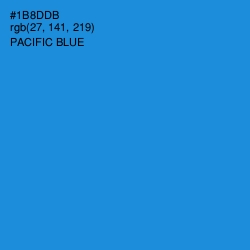 #1B8DDB - Pacific Blue Color Image