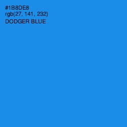 #1B8DE8 - Dodger Blue Color Image