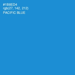 #1B8ED4 - Pacific Blue Color Image