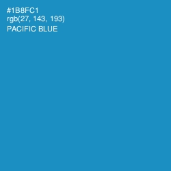 #1B8FC1 - Pacific Blue Color Image