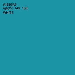 #1B95A5 - Eastern Blue Color Image