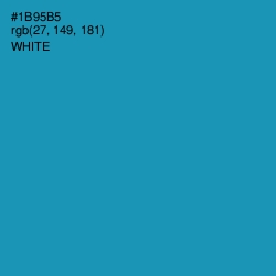 #1B95B5 - Eastern Blue Color Image