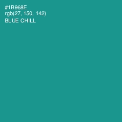 #1B968E - Blue Chill Color Image