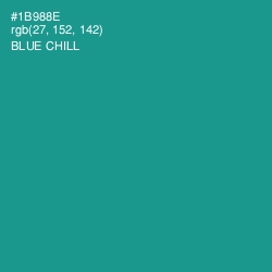 #1B988E - Blue Chill Color Image