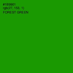 #1B9901 - Forest Green Color Image