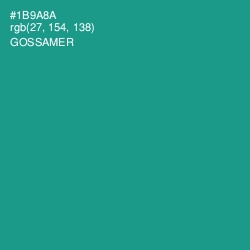 #1B9A8A - Gossamer Color Image